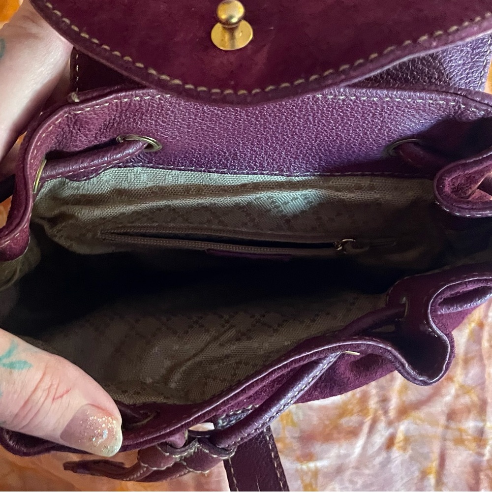 Rare Gucci purple Tom Ford era bamboo backpack. EUC with no noted flaws! - Picture 5 of 14
